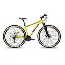 Bicicleta Aro 29 Absolute Nero 5 Alumínio Mountain Bike 24v Freio A Disco Garfo Suspensão amarelo Tam: 21