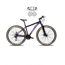 Bicicleta Aro 29 Absolute Nero 5 Alumínio Freio Hidráulico 24v Garfo Suspensão Mtb Roxo Tam: 13.8
