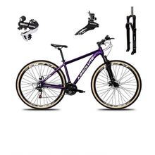Bicicleta Aro 29 Absolute Nero 5 Câmbio Shimano 24v Acera K7 Garfo Com Trava Freio A Disco Roxo Tam: 13.8
