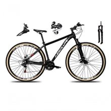 Bicicleta Aro 29 Absolute Nero 5 Câmbio Shimano 24v Acera K7 Garfo Com Trava Freio A Disco preto Tam: 23
