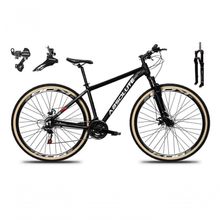 Bicicleta Aro 29 Absolute Nero 5 Câmbios Shimano 24v Alumínio Garfo Com Trava Mountain Bike preto Tam: 17
