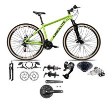 Bicicleta Aro 29 Absolute Nero 5 Câmbios Shimano Altus 27v Freios Hidráulico Garfo C-trava Verde Tam: 17