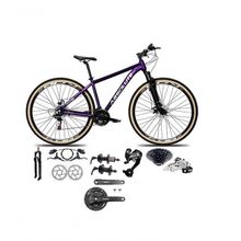 Bicicleta Aro 29 Absolute Nero 5 Câmbios Shimano Altus 27v Freios Hidráulico Garfo C-trava Roxo Tam: 17
