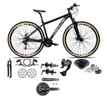 Bicicleta Aro 29 Absolute Nero 5 Câmbios Shimano Altus 27v Freios Hidráulico Garfo C-trava preto Tam: 21