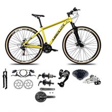 Bicicleta Aro 29 Absolute Nero 5 Câmbios Shimano Altus 27v Freios Hidráulico Garfo C-trava amarelo Tam: 15