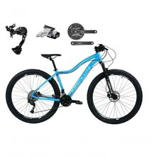 Bicicleta Aro 29 Absolute Hera Câmbios Shimano Alívio E Altus 27v Freio Hidráulico K7 Garfo C-trava Azul Tam: 15