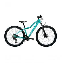 Bicicleta Aro 29 Absolute Hera Alumínio 2x9 Freios Hidráulicos K7 Garfo Com Trava 18v Mtb Verde Tam: 17