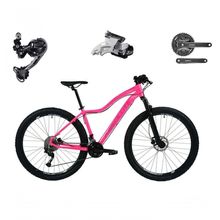 Bicicleta Aro 29 Absolute Hera Câmbios Shimano Deore E Altus 27v Freio Hidráulico K7 Garfo C-trava rosa Tam: 15