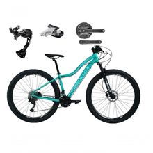 Bicicleta Aro 29 Absolute Hera Câmbios Shimano Alívio E Altus 27v Freio Hidráulico K7 Garfo C-trava Verde Tam: 15