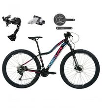 Bicicleta Aro 29 Absolute Hera Câmbios Shimano Alívio E Altus 27v Freio Hidráulico K7 Garfo C-trava preto Tam: 17