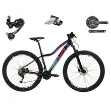 Bicicleta Aro 29 Absolute Hera Câmbios Shimano Deore E Altus 27v Freio Hidráulico K7 Garfo C-trava preto Tam: 15
