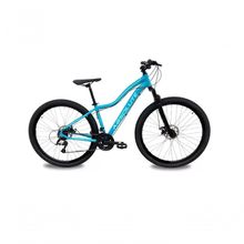 Bicicleta Aro 29 Absolute Hera Feminina 27v Alumínio K7 Freio A Disco Garfo Suspensão Azul Tam: 17