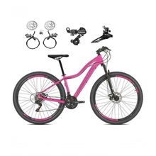 Bicicleta Aro 29 Absolute Hera Feminina 21v Cambios Shimano Freio Hidraulico Mtb Alumínio rosa Tam: 15