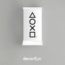 Luminária Playstation Icons Abajur De Mesa Branco Bivolt