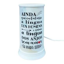 Luminária De Mesa Hug A Língua Dos Anjos