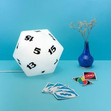 Luminária 3d Dado Icosaedro Rpg