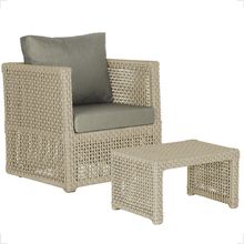 Mesa E 1 Poltrona Madri Corda Náutica Estofado 8 Trama Rami