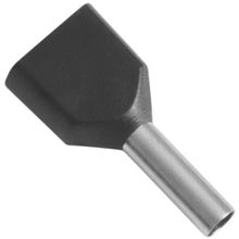 Terminais De Conexão Tubulares Duplos Tramontina Cobre Estanhado Nylon 1,5 Mm² X 8 Preto 100 Peças Tramontina