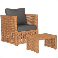 Mesa E 1 Poltrona Madri Corda Náutica Estofado 11 Trama Terra Cota