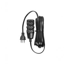 Extensão Elétrica 3 Tomadas Pp Plano 3x0,75 10m Preta