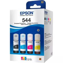 Refil Tinta Epson T544 Para Ecotank Garrafas 4 Cores L3150 L3110 L3250 L3210