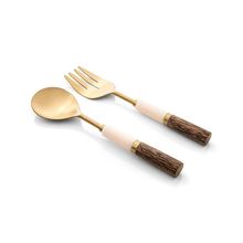 Conjunto De Talheres Copa E Cia Para Salada 2 Peças Garbo Opal Wood