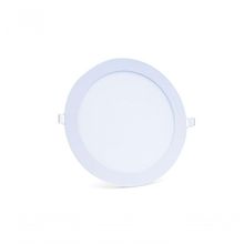 Plafon Led Slim 18w Redondo Embutir 6500k Branco Frio Bivolt - Kit Com 5 Un.