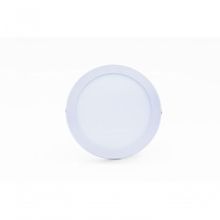 Plafon Led Sobrepor 18w Redondo 3000k Branco Quente Bivolt - Kit Com 5 Un.