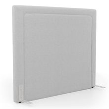 Cabeceira Cama Box Queen Size Alba 160cm Com Frame Bouclé Cinza Claro - Desk Design