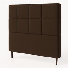 Cabeceira Cama Box Casal 140cm Elena Estofada Marrom
