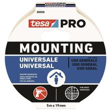 Fita Dupla Face Mounting Universal 19mmx5m Branca Tesa Pro 66958
