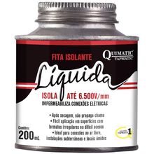 Fita Isolante Líquida Preta 200ml Quimatic ‎bd1
