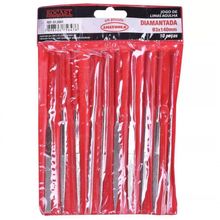 Jogo Lima Agulha Diamantada 10 Pecas 140mm Rocast 810001