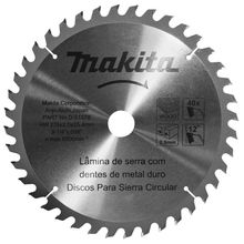 Disco De Serra Circular Para Madeira 9.1-4 235mmx25.4mm 40 Dentes Makita D-51378