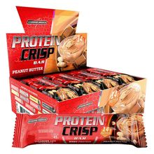 Barra Proteína Whey Crisp Bar 12 Unidades - Integralmedica Peanut Butter