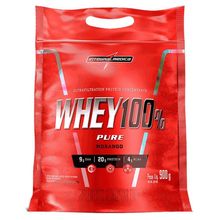 Proteína Concentrada Integralmedica Whey 100% Pure 900g Morango