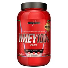 Whey 100% Pure 900g Integralmedica Morango