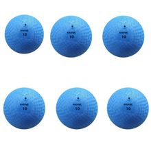 Kit 06 Bola De Iniciação Kagiva N°10 De Borracha Azul