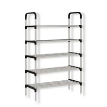 Estante Organizadora Multiuso 5 Prateleiras Sapateira Modular 15 Pares Lavanderia Rack Porta Calçados Brinquedos Banheir