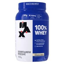 Whey Concentrado 100% Max Titanium 900g cookies & Cream 900g