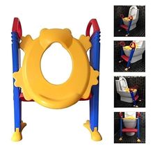 Troninho Assento Infantil Redutor De Vaso Sanitario Com Escada Sapinho Bebe Pinico Ajustavel Desfralde Alça Menina Menin