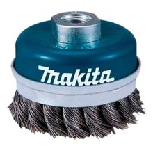 Escova De Aço Copo Trançada Makita D-24131 M14 3 – Resistente, Precisa E Ideal Para Lixadeira Profi