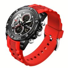 Relógios Em Design De Moda Casuais Da Marca Que São à Prova De água Preto Vermelho