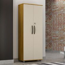 Armario Multiuso 20 Portas com Chave Caio Cinamomo Off White