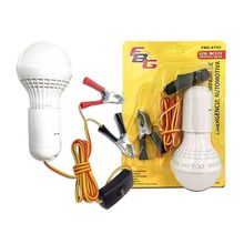 Lâmpada De Emergência Automotiva Conexão Garra Bateria 12v