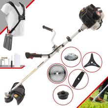 Roçadeira Profissional Lateral Kawashima Kw52le À Gasolina 52c 2,5hp 2t + Faca 2 Pontas 330mm + Faca 40 Dentes 255mm +