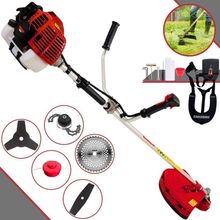 Roçadeira Profissional Lateral Kawashima Kw52l À Gasolina 52c 2,5hp + Faca 2 Pontas Duraline 330mm + Faca 40 Dentes Dur