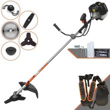 Roçadeira Profissional Lateral Terra Grh430 À Gasolina 43cc 2t 1,7hp + Faca 2 Pontas Duraline 330mm + Faca 40 Dentes Du