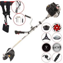 Roçadeira Kawashima Kw43le À Gasolina 43cc 1,7hp + Faca 2 Pontas + Faca 40 Dentes + Faca 80 Dentes + Faca 6 Pontas