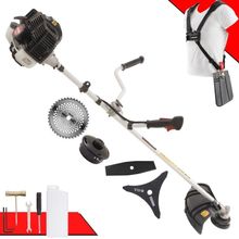 Roçadeira Profissional Lateral Kawashima Kw43le À Gasolina 43cc 1,7hp + Faca 2 Pontas Duraline 330mm 2,7mm + Faca 40 De